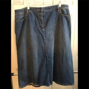 Talbots denim skirt